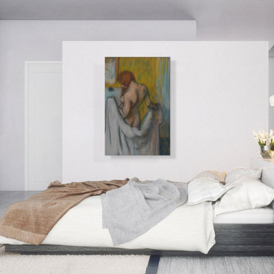 Femme avec serviette 1898 par Edgar Degas - peinture sur toile tendue