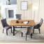 Pine Metal Base Dining Table