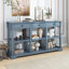 Console rétro en bois massif Cesilia-1117724110