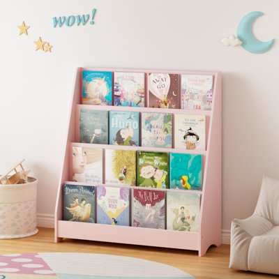 34.64''H X 31.49'' W 4-Shelf Bookcase