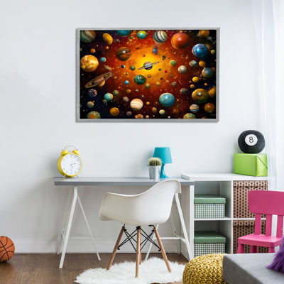 Giclée encadrée de galaxie cosmique, design par Ray Powers