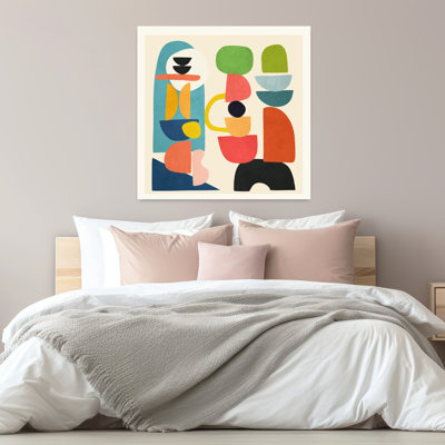 Minimal Abstract Geometry 2 Abstract Colorful Geometric Wall Art
