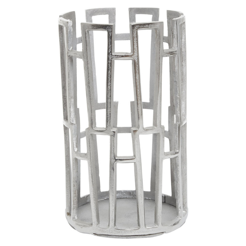 Delphi Aluminum Tabletop Lantern, 30cm H x 18cm W x 18cm D
