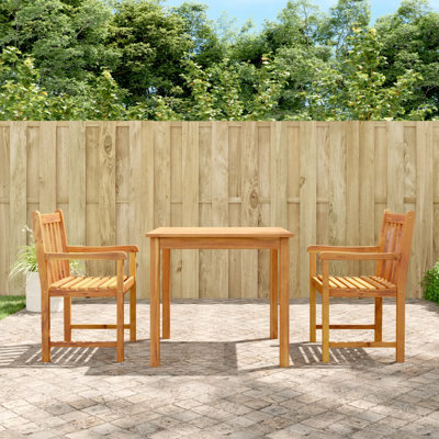 Shadrick Square 3 - Piece 2 - Person 85Cm Acacia Outdoor Table Set