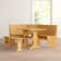 Jiles 5 Person Corner Solid Pine Breakfast Nook with Hidden Storage