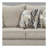 Platinum Fabric Pillowback Sofa