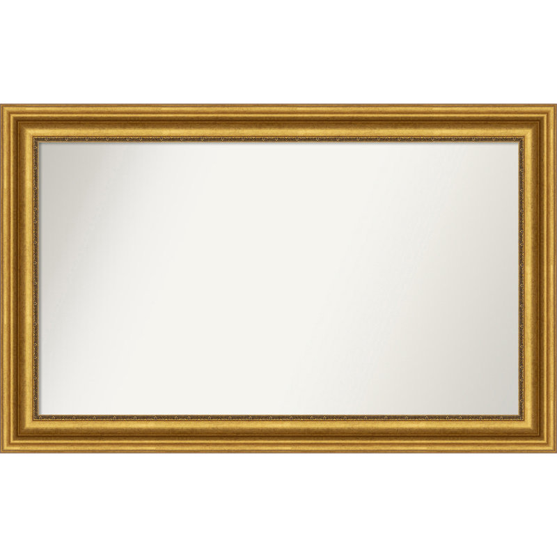 Miroir de salle de bain Jashawna, 28,75 po x 45,75 po, Doré