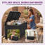 Boîte de rangement en résine verrouillable 90 gallons Balconera-124585597
