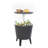 Keter 32 Qt. Cool Bar Cooler Outdoor Weather Resistant Patio Furniture 2 in 1 Pop Up Cocktail Side Table and Beverage Cooler Combo-28926748