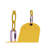 Blue Elephant Yellow DIY Swing Set Kit