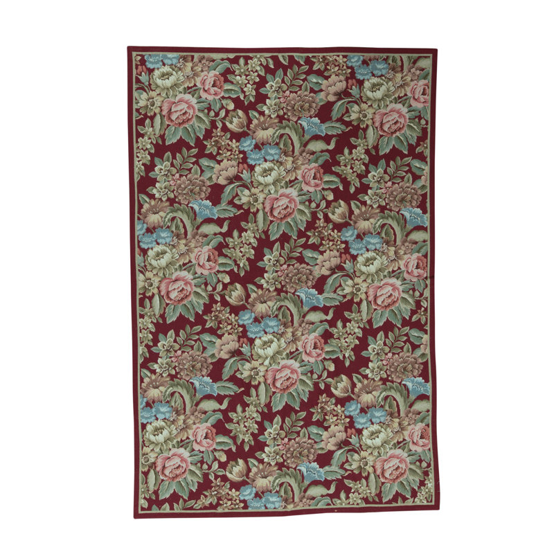 Hand-Knotted High-Quality Red Area Rug