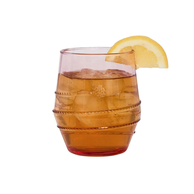 Amalia Acrylic Small Tumbler, Coral, 13.5 Oz.