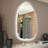 Asymetrical Accent Wall Mirror with Lights