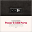 Canapé-lit convertible pour lit simple avec ports USB, canapé-lit rembourré moderne pour les petits espaces et les chambres d'amis