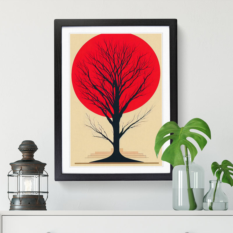 FRM-V0523-102X Apple Tree Deco Vol.2 1 Piece Single Picture Frame Wall Art, 34cm H x 25cm W x 2cm D, Walnut Framed