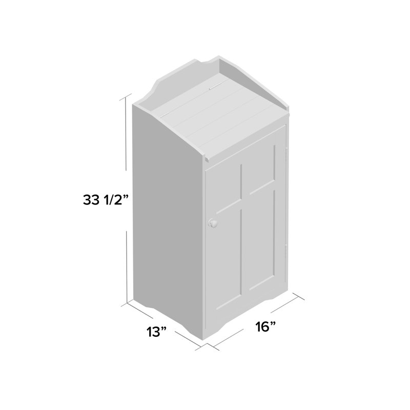 Poubelle 13 gallons Deniela, Marron foncé