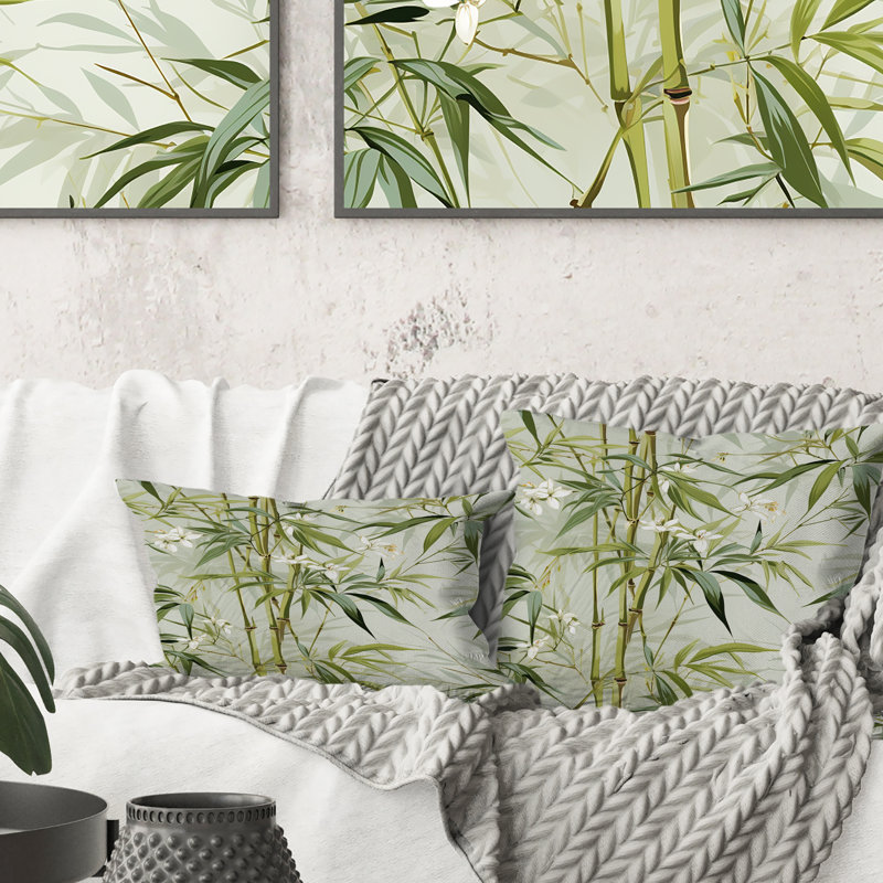 Coussin Bamboo Zen, H 18 po x l 18 po