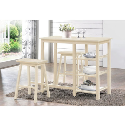 3 Piece Dining Set Dining Table Set Kitchen Table and Chairs Dining Room Set