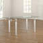 Glass Top Metal Base Dining Table