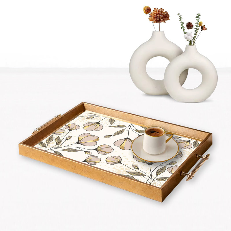 Elegant Glass Tray, 19.7 x 11.4 x 1.4 inches | 100% Durable Glass Construction | Easy to Clean with Damp Cloth | Ideal for Serving, Decorative Display, and Organizing | Stylish Addition to Home Décor
