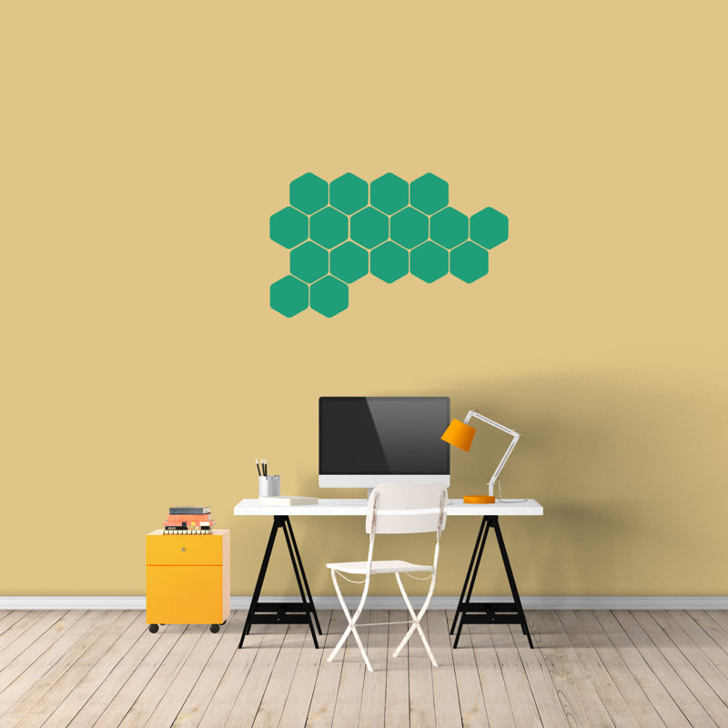 Abstract Wall Decal, Teal