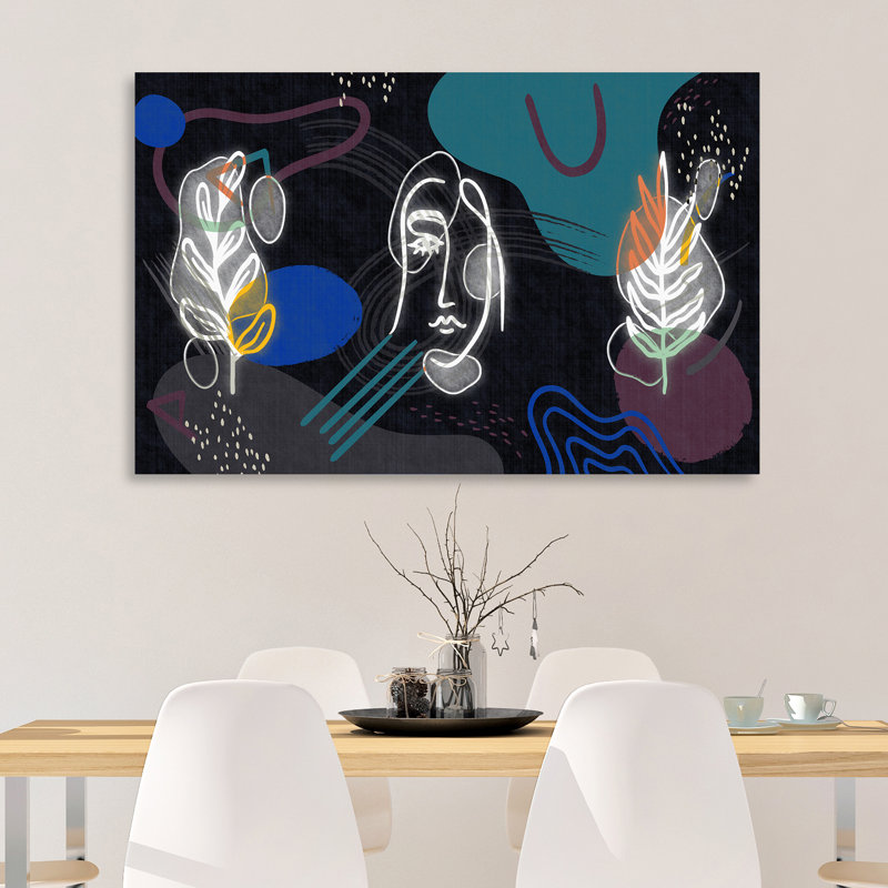 Motif bohémien de la vie - 933 - impression sur toile tendue, H 12 po x l 18 po x P 1,5 po