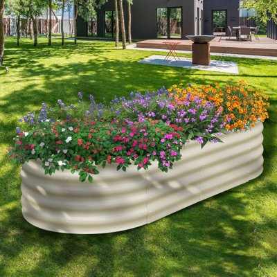 Lit de jardin surélevé galvanisé pour l'extérieur