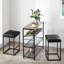 Tabouret de bar et de comptoir revêtu de meuble Nouriel-70089998-70089999