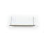 Tablette murale flottante 28 pouces avec rangement flottant, style minimaliste moderne, bois massif blanc éclatant