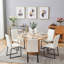 Ensemble de salle à manger à colonne romaine classique avec rangement et chaises confortables en polyuréthane-761135528