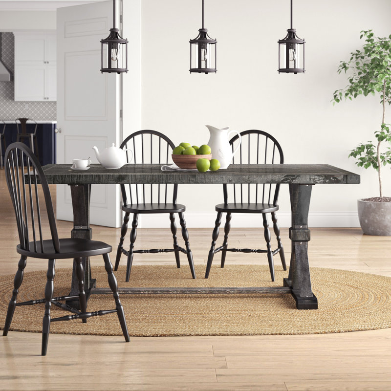 Julian Pine Solid Wood Base Dining Table