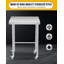 Table de travail en acier inoxydable 16 po x 24 po, table de préparation robuste NSF avec pieds réglables et roulettes verrouillables, table utilitaire commerciale pour la cuisine, le restaurant, le garage et l'atelier-991622755