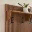 Render Fluted Coat Rack Panel With Shelf In Walnut-1039275851