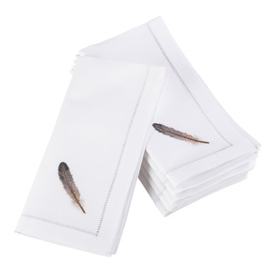 The Broderie Cotton Embroidered Square Napkin