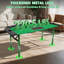 Table de poker pliable de 180 cm (71 pouces) pour 7 joueurs avec emplacement pour le donneur, plateau à jetons, porte-gobelets profonds et pieds en acier, verte-138048377