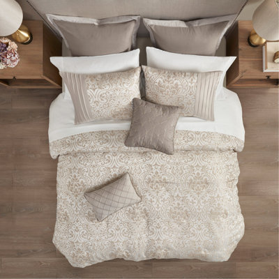 Ensemble d'édredon en jacquard Cal King