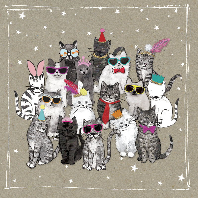 Fancypants Cats VII, H 20 po x l 20 po x P 1,25 po