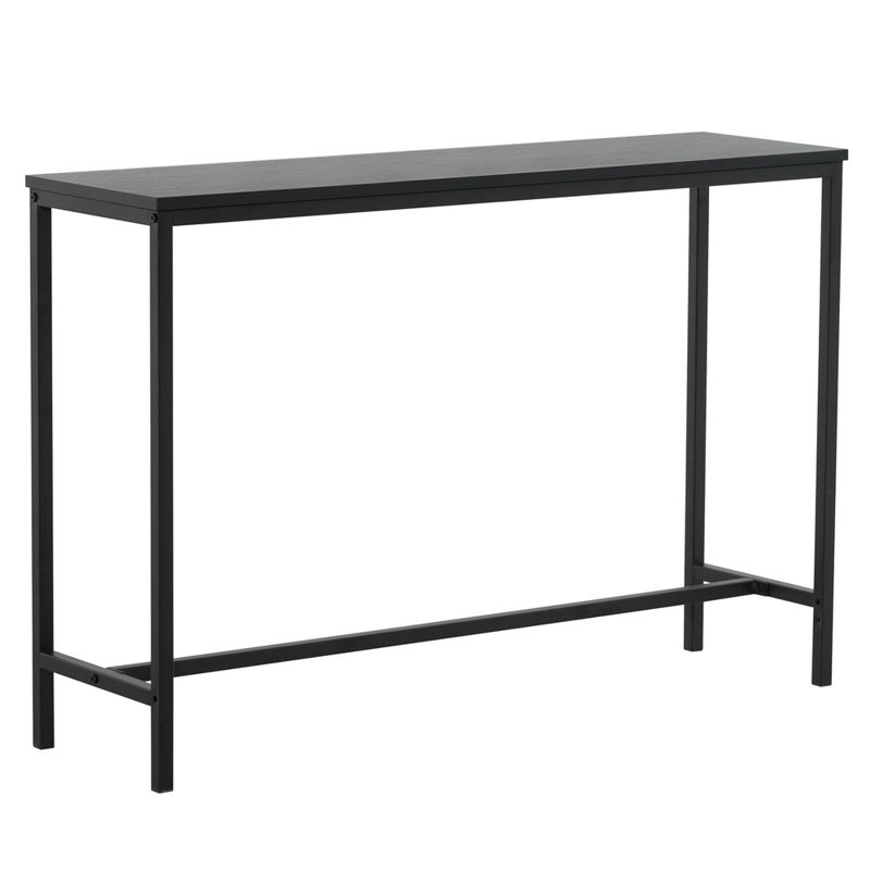 Arturs 41.5'' Console Table, Black Oak