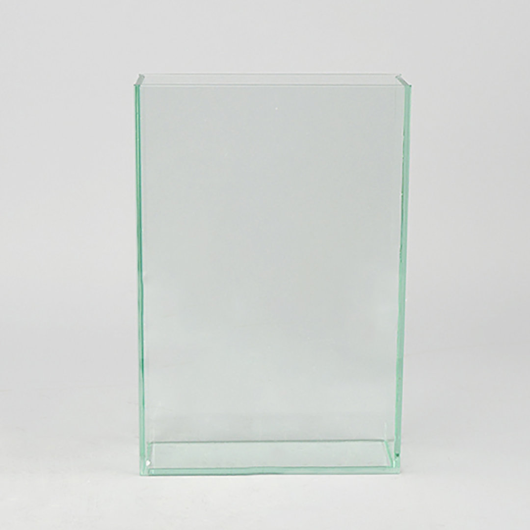 Clear-Cut Glass Table Vase Ebern Designs 