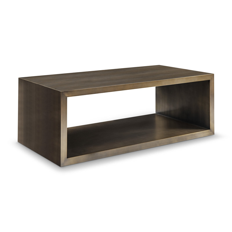 Table basse avec rangement Piero, Bronze