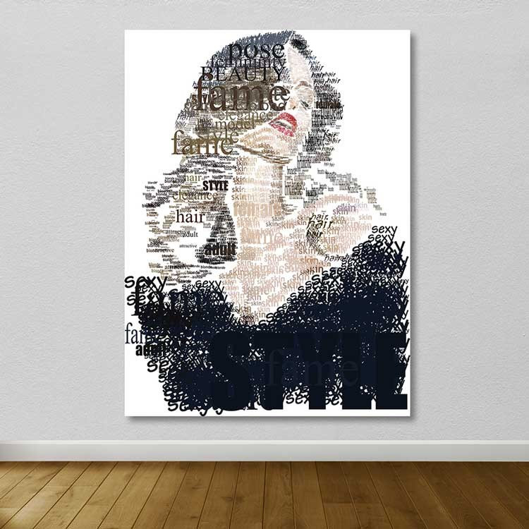 Peinture décorative sur toile