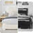 Boucle Upholstered Bed Frame  Soft Rounded Corners Headboard Low Profile Bed Frame No Box Spring Needed-1168086113-1168086045