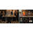 54" Farmhouse Kitchen Island on Wheels with Drop-Leaf, Power Outlet & Wine Rack | Black Mobile Prep Station, Breakfast Bar & Home Server-1288968549