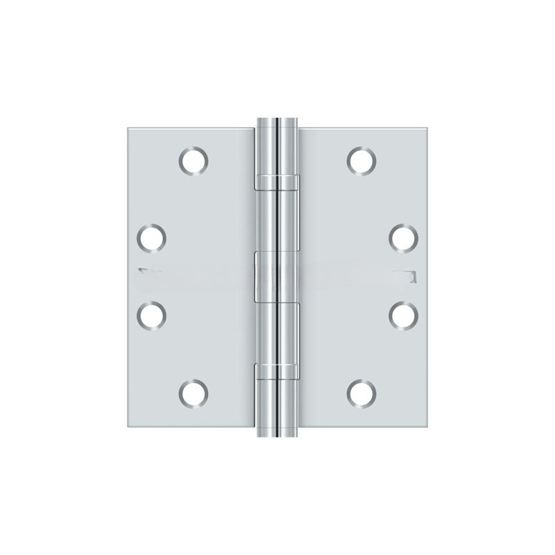 102'' x 102'' Steel Butt Bearing Hinge, Polished Chrome
