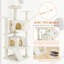 Arbre à chat multifonctionnel beige de 137 cm avec jouets détachables-1295906294