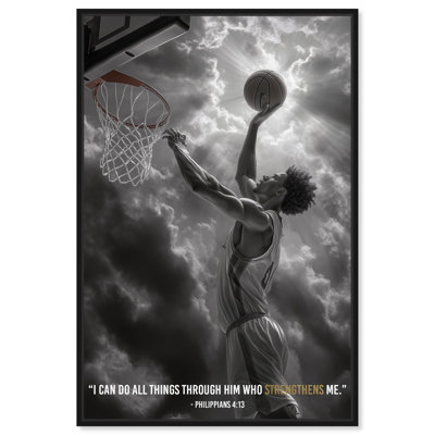 Strengthen Me Canvas Sports Posters by