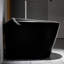 Toilette intelligente Starry Night Light avec bidet intégré, conception moderne pour la salle de bain, siège à ouverture / fermeture automatique, capteur de pied, affichage à DEL, veilleuse, eau chaude et sécheuse