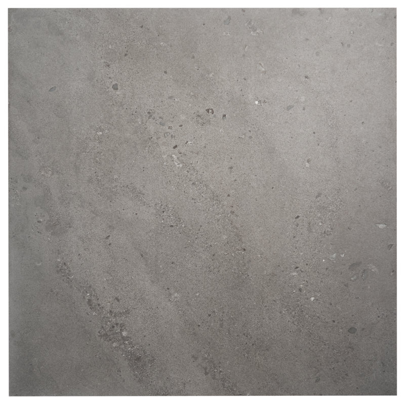 Piccoli Petite  35 In. X 35 In. Terrazzo Look Matte Porcelain Floor And Wall Tile (17.64 Sq. Ft. / Case), Gray