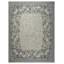 Tapis tissé à plat Vintage Aubusson, treillis gris 9 pi 0 po x 12 pi 0 po