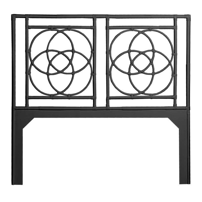 Emilia Open-Frame Headboard, Queen, Black